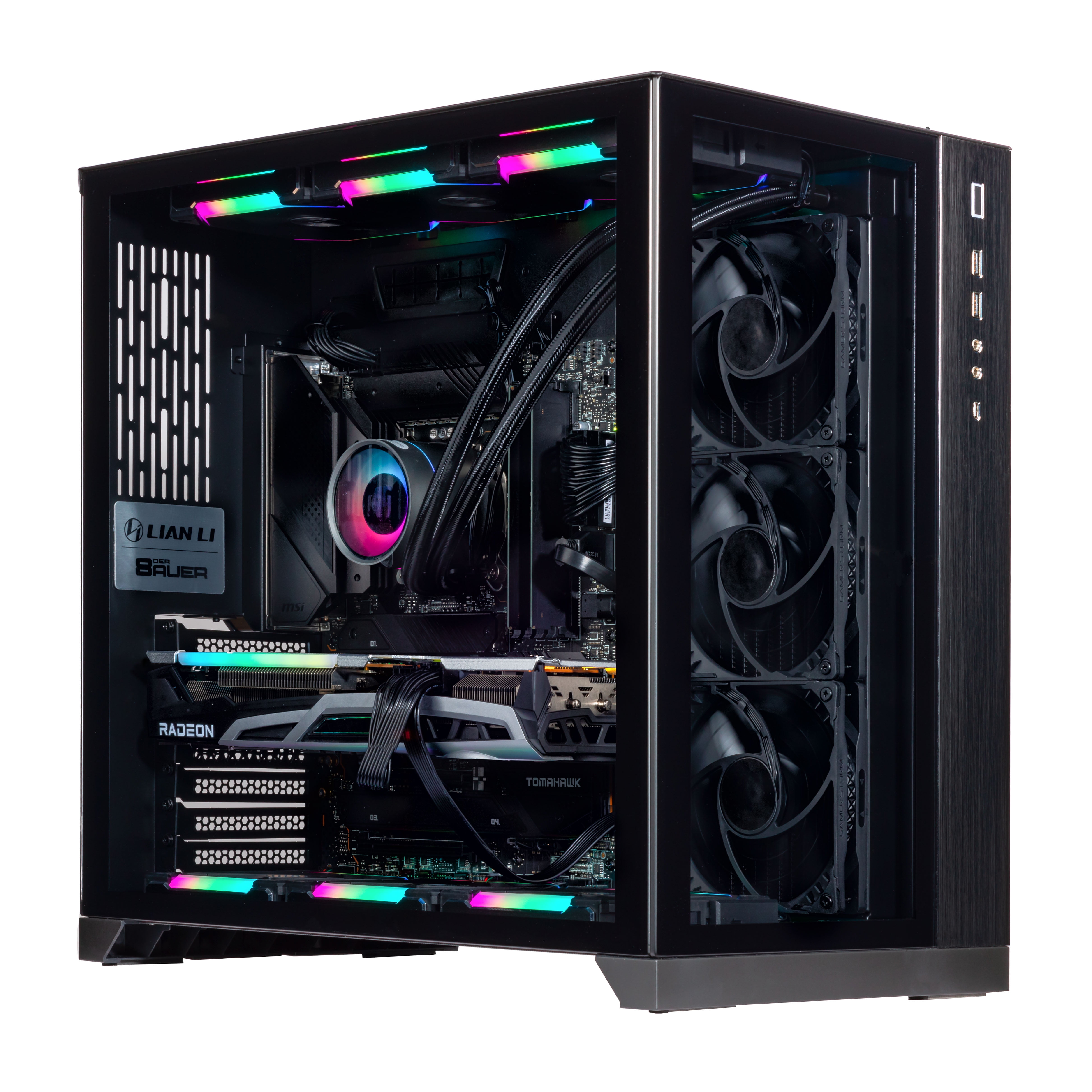 Velztorm Orix Gaming Custom Desktop (Intel i9-12900K 16-Core, Radeon RX 6900 XT, 16GB DDR5 4800MHz RAM, 2TB m.2 SATA SSD + 3TB HDD, Wifi, USB 3.2, HDMI, Display Port, Win 10 Home)