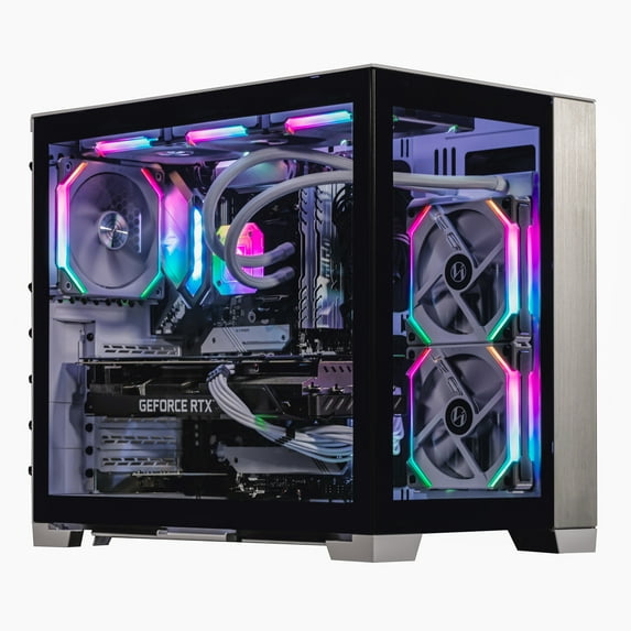 Velztorm Ossix Custom Built Gaming Desktop PC White (AMD Ryzen 7 - 5800X 8-Core, 64GB RAM, 8TB PCIe SSD, NVIDIA GeForce RTX 3090, Wifi, 1xUSB 3.2, 4xUSB 3.1, 1xHDMI, 1 Display Port (DP), Win 11 Home)