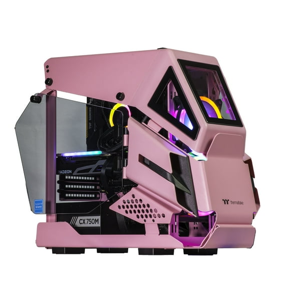 Velztorm Perxici Gaming & Entertainment Desktop PC Rose Pink (AMD Ryzen 7 5800X 8-Core, 64GB RAM, 7.6TB SATA SSD, Radeon RX 6600 XT, 1xUSB 3.2, 4xUSB 3.0, 1xHDMI, Win 10 Pro)