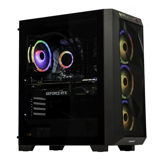 Velztorm Pilum Custom Built Powerful Gaming Desktop PC (AMD Ryzen 7 3700X 8-Core, 64GB RAM, 2TB PCIe SSD + 2TB HDD (3.5), NVIDIA GeForce RTX 3070, Wifi, 1xUSB 3.1, 5xUSB 3.0, 1xHDMI, Win 10 Pro)