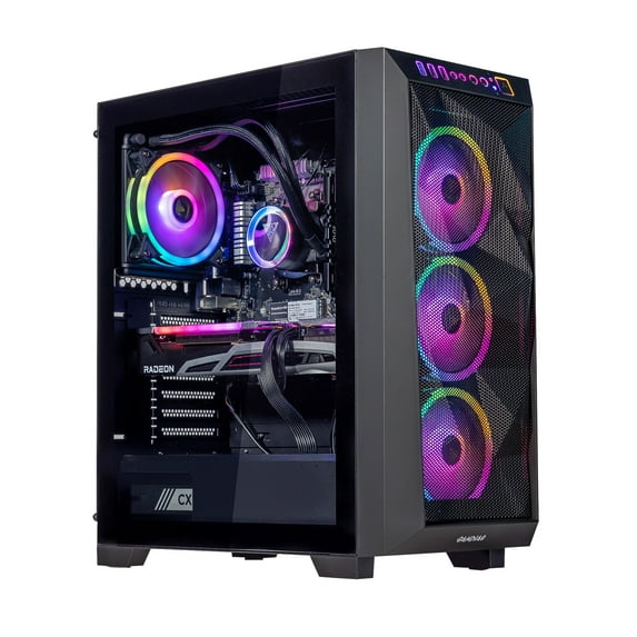 Velztorm Pilum Gaming Desktop PC (AMD Ryzen 7 - 5700X 8-Core, Radeon RX 7900 XTX, 32GB RAM, 512GB PCIe SSD + 1TB HDD (3.5), HDMI, Display Port, Win 11 Home)