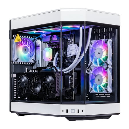 Velztorm Praetix 3D Desktop PC (AMD Ryzen 7 9800X3D, GeForce RTX 4070 12GB, 16GB DDR5, 1TB PCIe SSD, RGB Fans, 360mm AIO, 1000W PSU, WiFi 7, Bluetooth 5.4, RJ-45, HDMI, Win 11 Home)