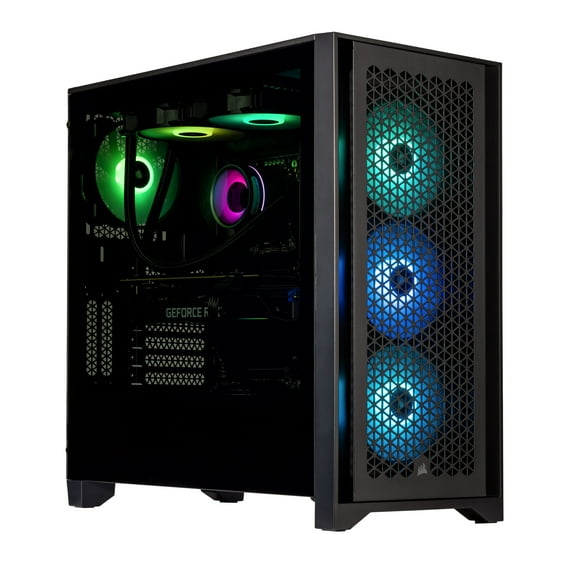 Velztorm Rivex Gaming Custom Desktop (Intel i9-12900K 16-Core, GeForce RTX 3060, 16GB DDR5 4800MHz RAM, 512GB m.2 SATA SSD + 2TB HDD, Wifi, USB 3.2, HDMI, Bluetooth, Display Port, Win 10 Pro)