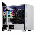 thumbnail image 1 of Velztorm Tempix Custom Built Gaming Desktop PC White (Intel i5-10400F 6-Core, 16GB RAM, 512GB SATA SSD, NVIDIA GeForce RTX 3060 Ti, Wifi, Bluetooth, 5xUSB 3.0, 1xHDMI, Win 11 Home), 1 of 7