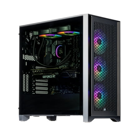 Velztorm Tentorix Custom Built Gaming Desktop PC (AMD Ryzen 7 5800X3D 8-Core, 16GB RAM, 1TB PCIe SSD, GeForce RTX 4070 SUPER 12GB, Wifi, Bluetooth, Black, Win 11 Pro)