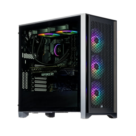 Velztorm Tentorix Custom Built Gaming Desktop PC (AMD Ryzen 7 5800X3D 8-Core, GeForce RTX 3070, 16GB RAM, 2TB PCIe SSD + 2TB HDD (3.5), Wifi, USB 3.2, HDMI, Bluetooth, Display Port, Win 10 Home)