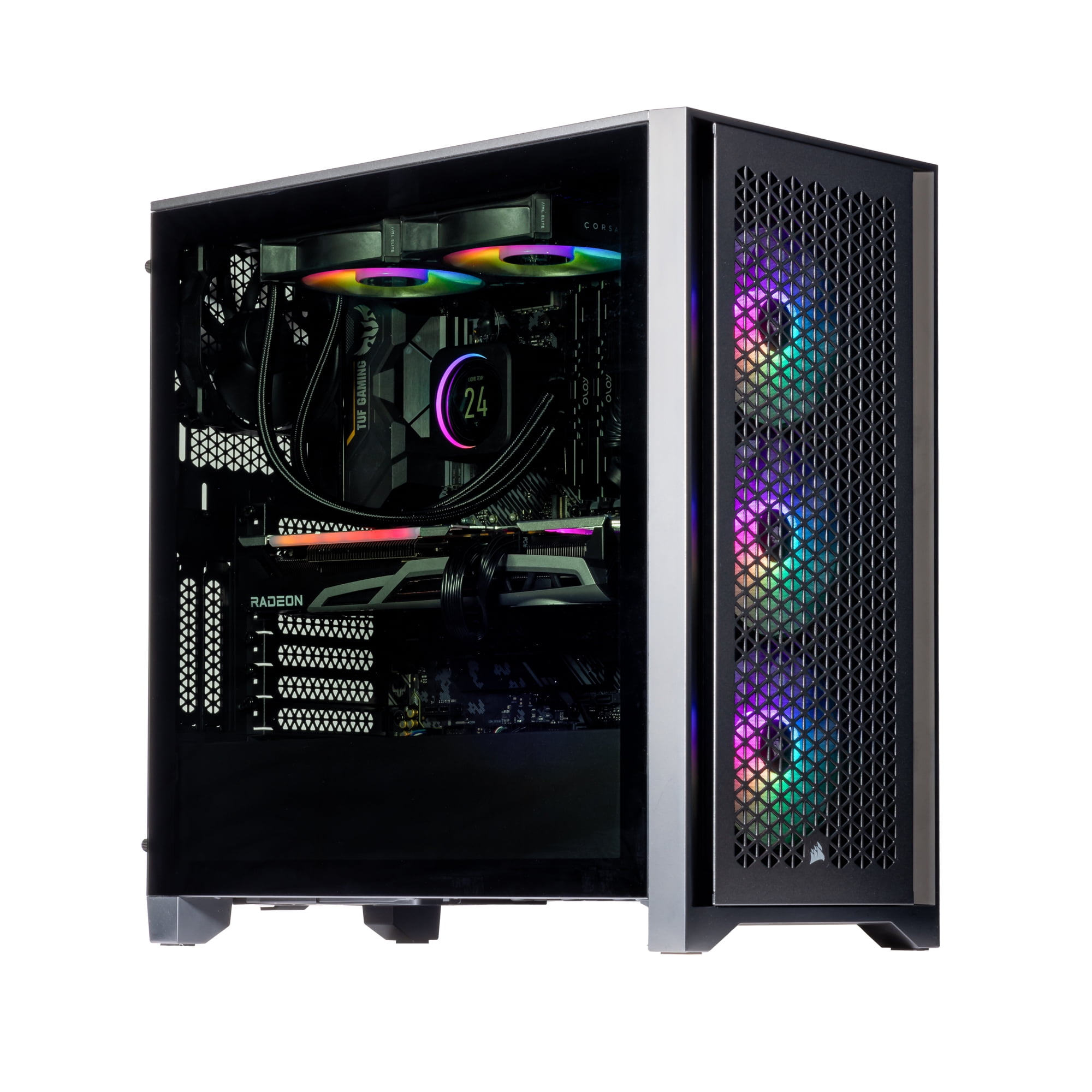 Velztorm Tentorix Custom Built Gaming Desktop PC AMD Ryzen 7 5800X3D 8 Core Radeon RX 6900 XT 64GB RAM 1TB PCIe SSD Wifi USB 3 2 HDMI Bluetooth Displ