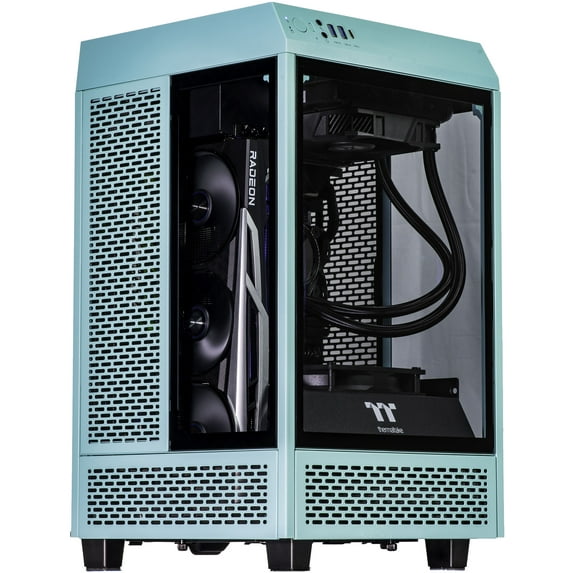 Velztorm Vertix Custom Built Gaming Desktop PC (AMD Ryzen 7 5800X 8-Core, 32GB RAM, 1TB PCIe SSD, Radeon RX 6600 XT, Wifi, Bluetooth, 2xUSB 3.1, 4xUSB 3.0, 1xHDMI, 1 Display Port (DP), Win 10 Home)