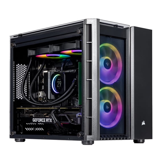Velztorm Vitrux MT Custom Built Gaming Desktop PC (Intel i9-12900K (Alder Lake) 16-Core, GeForce RTX 3060 Ti, 64GB DDR5 4800MHz RAM, 512GB PCIe SSD + 2TB HDD (3.5), Wifi, USB 3.2, HDMI, Win 11 Home)