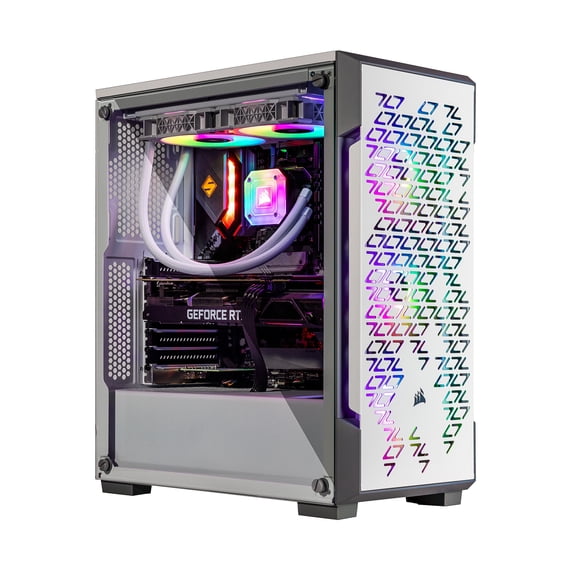 Velztorm White Ferrux Gaming Desktop PC (AMD Ryzen 9 - 5900X 12-Core, GeForce RTX 4070 12GB, 64GB RAM, 2TB PCIe SSD + 2TB HDD (3.5), USB 3.2, HDMI, Display Port, Win 11 Pro)