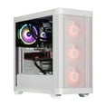 thumbnail image 1 of Velztorm White Pilum Custom Built Gaming Desktop PC (AMD Ryzen 7 5700X 8-Core, Radeon RX 6600 XT, 32GB RAM, 512GB PCIe SSD, Wifi, USB 3.2, HDMI, Bluetooth, Display Port, Win 11 Home), 1 of 7