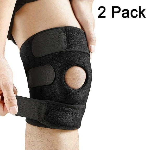 Vemingo Adjustable Compression Knee Brace, Tendon Support Brace for Men Women - Arthritis Pain, Injury Recovery, Running, Workout(2 Pack)