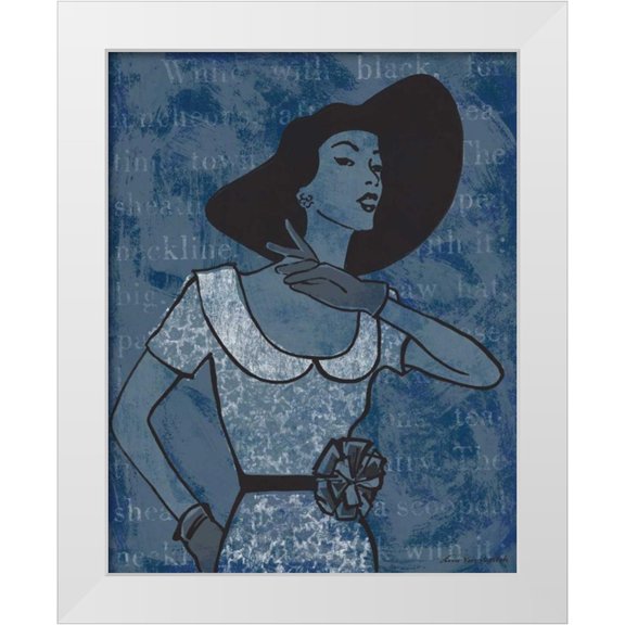 Ven Vertloh, Lisa 12x14 White Modern Wood Framed Museum Art Print Titled - Vintage Glamour I