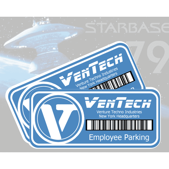 VenTech Venture Techno-Industries Parking Stickers - Set of 2