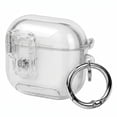 thumbnail image 1 of Vena for AirPods 5 & 4 Case Cover TPU with Lock & Phone Stand Compatible with Apple AirPods 5th/4th Gen, Supports Wireless Charging, Clear, 1 of 8