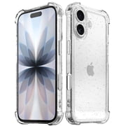Vena For Apple iPhone 17 Case Clear Glitter, Bump Resistant Clear Glitter Back Cover, Drop Protection Slim Protective Phone Case