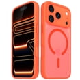 thumbnail image 1 of Vena For Apple iPhone 17 Pro Case Magsafe, Magnetic Ring Shockproof Translucent Back Slim Protective Phone Case, Orange, 1 of 7