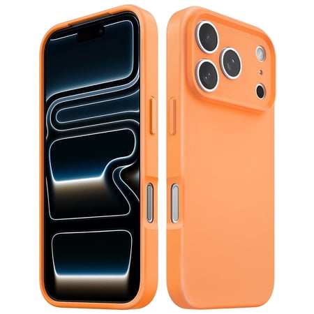 Vena For Apple iPhone 17 Pro Case Matte, Bump Resistant, Drop Protection Slim Protective Phone Case, Compatible with Wireless Charging, Orange