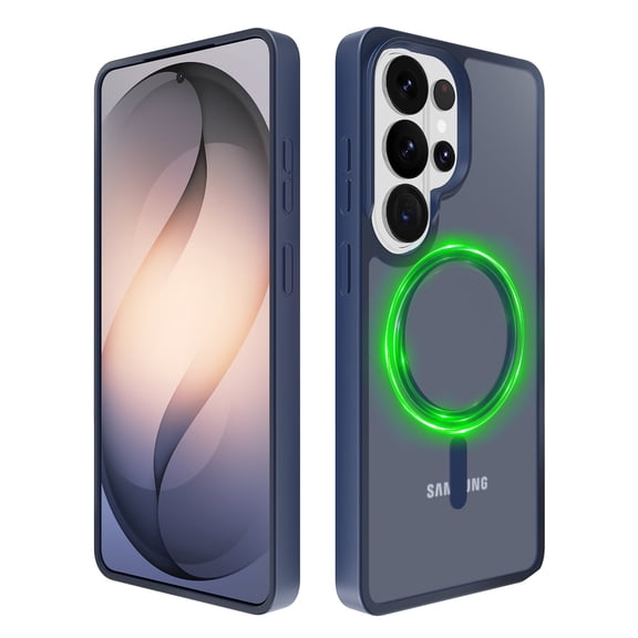 Vena For Samsung Galaxy S26 Ultra Case Magsafe, Magnetic Phone Case, Shockproof Translucent Back Slim Phone Cover, Support Wireless Charging, Blue