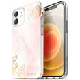 thumbnail image 1 of Vena Melange Marble Case Compatible with Apple iPhone 12 Mini (5.4"-inch), (Drop Proof Protection) Stylish Bumper Case Cover - Pink, 1 of 8