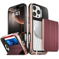thumbnail image 1 of Vena vCommuteX for Apple iPhone 16 Pro Max Case, Wallet Case Compatible with MagSafe, Leather Flip Cover with Card Slot and Kickstand, Red, 1 of 8