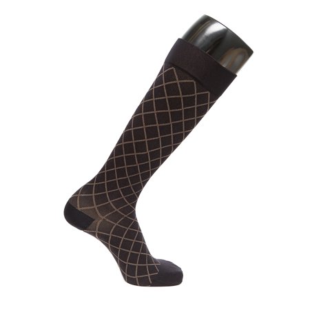 VenaCouture Womens 15-20 mmHg Compression Stockings, Opaque Diamond Pattern