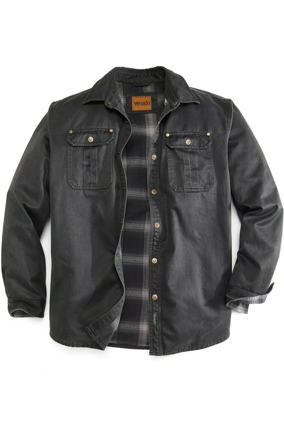 Bountyman Cotton Suede Shirt Jacket - Chore Coat for Men