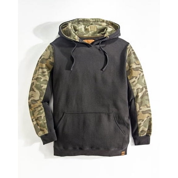 Venado Camo Hoodie for Men - Outdoor Recreation Clothing (Small, Black)