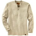 thumbnail image 1 of Venado Henley Long Sleeve Shirts for Men - Mens Henley with Flex Material (XL , Oatmeal), 1 of 2