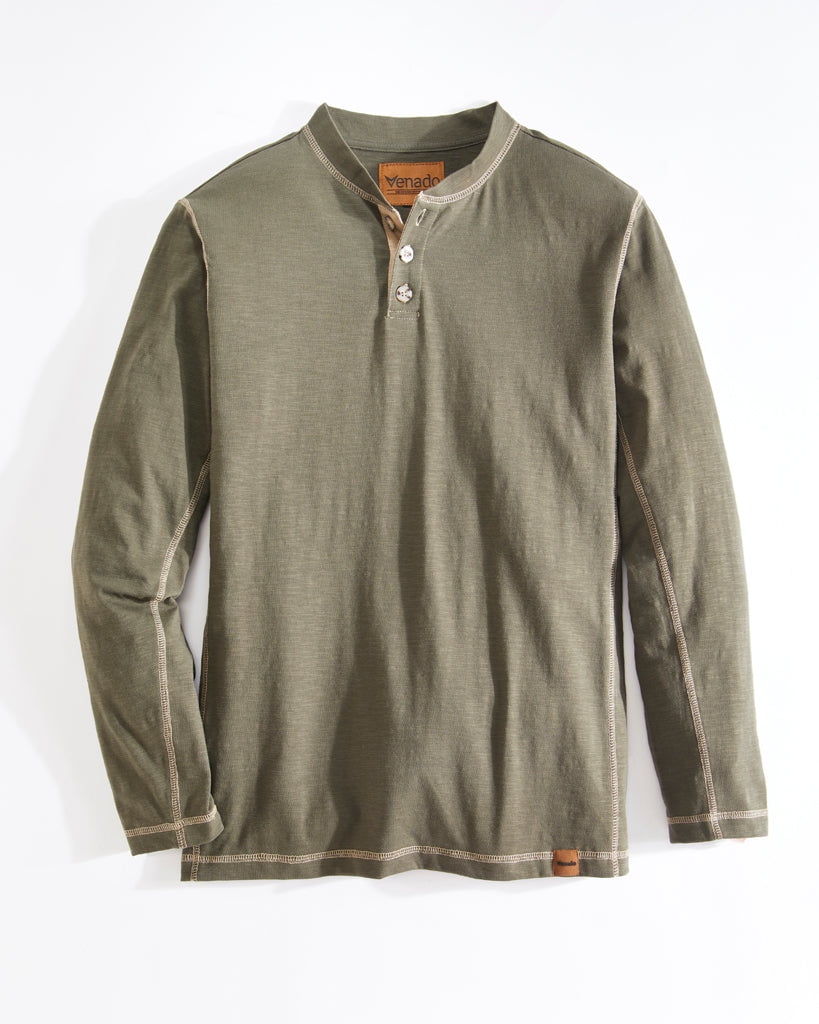 Venado Long Sleeve Shirts for Men – Flex Henley Shirts for Men Outdoor ...