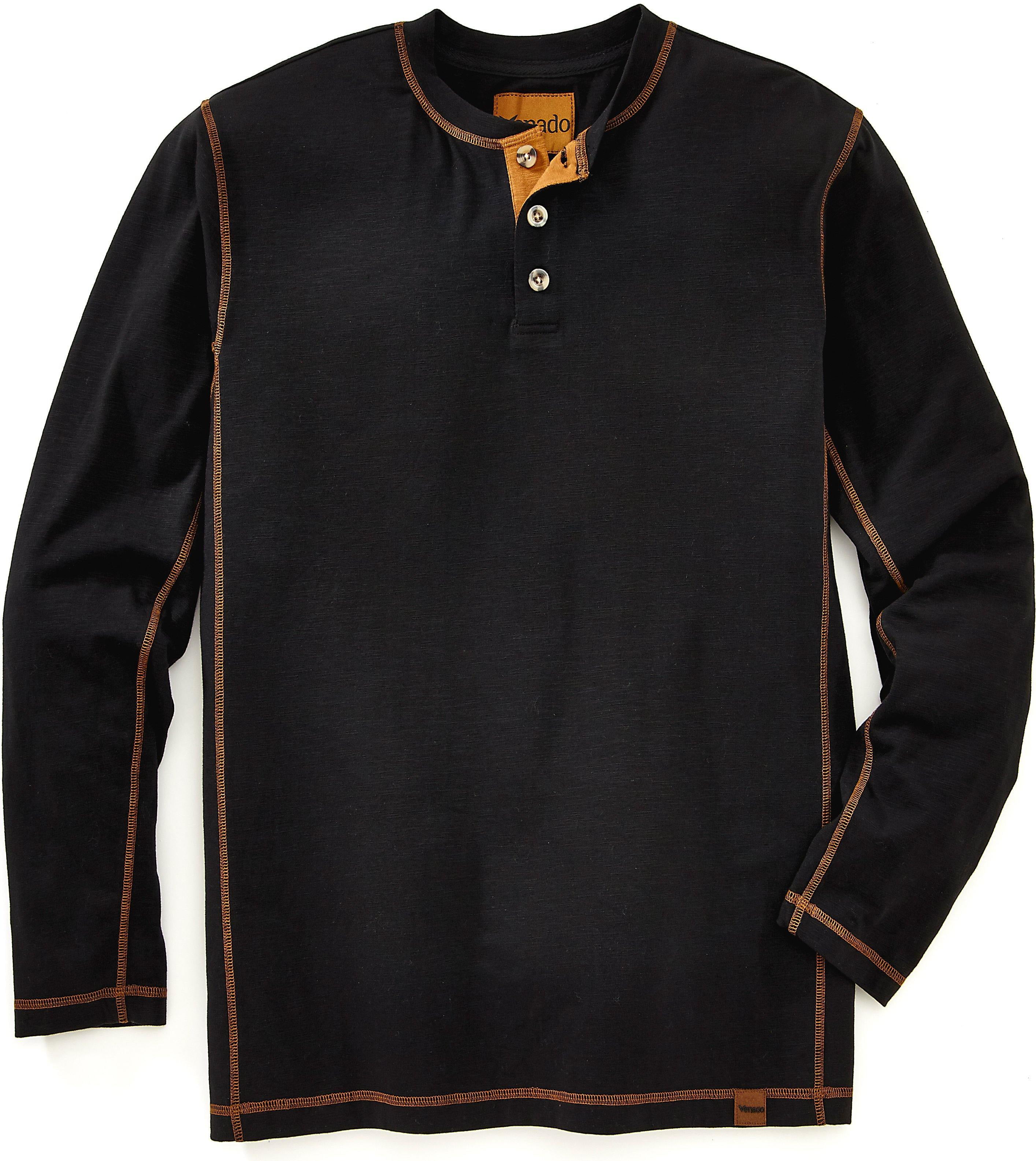 Venado Henley Long Sleeve Shirts for Men - Mens Henley with Flex ...