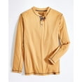 thumbnail image 1 of Venado Long Sleeve Shirts for Men – Flex Henley Shirts for Men Outdoor Wear (Iced Coffee, 2XL), 1 of 2