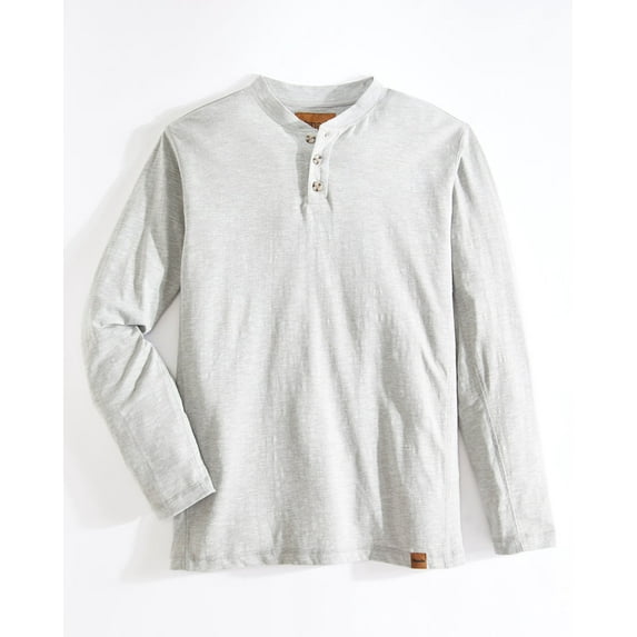 Venado Long Sleeve Shirts for Men – Flex Henley Shirts for Men Outdoor Wear (Light Heather, XX-Large Tall)