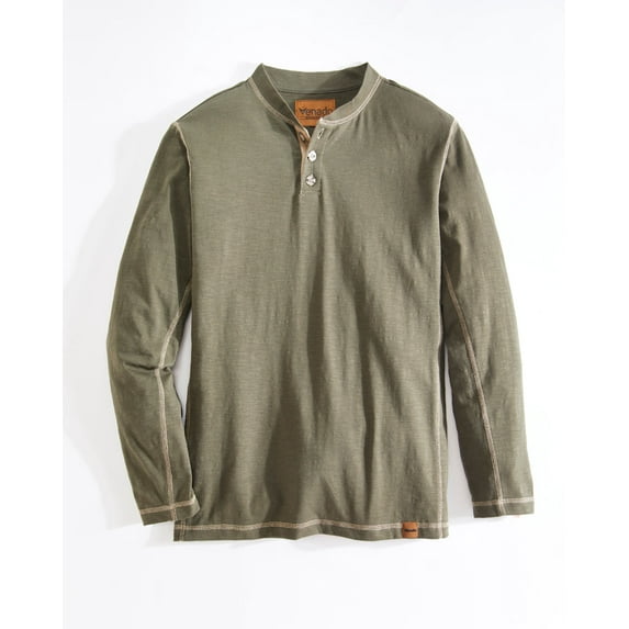 Venado Long Sleeve Shirts for Men – Flex Henley Shirts for Men Outdoor Wear (XX-Large Tall, Charcoal Grey)