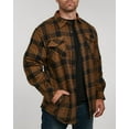thumbnail image 1 of Venado Men's Thermal Lined Flannel Shirt Jacket with Snap Front Closure - Outdoor Button Up (Rustic, 2XL), 1 of 6
