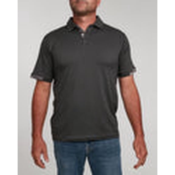 Venado Polo Shirts for Men – Premium Button Up Men’s Performance Polo (Charcoal Grey, Small)