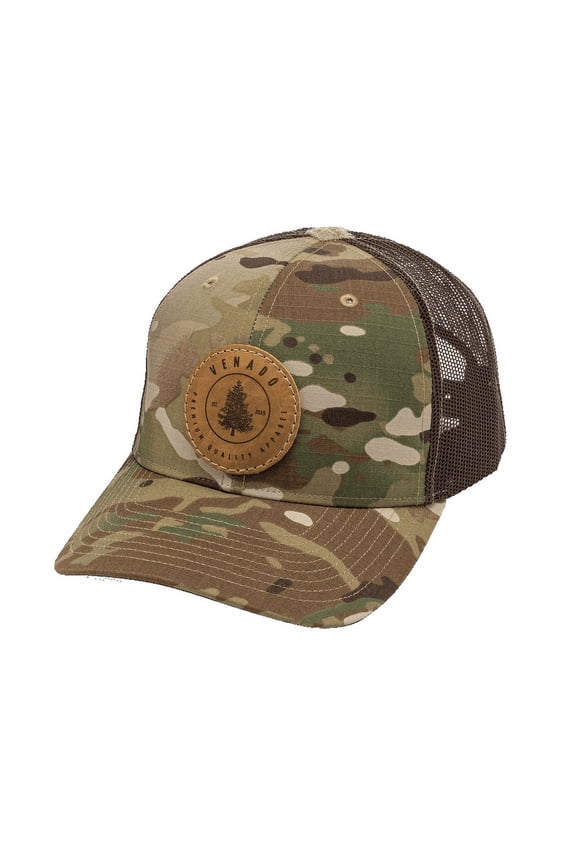 Premium Lumber Trucker Cap (Camo/Brown)