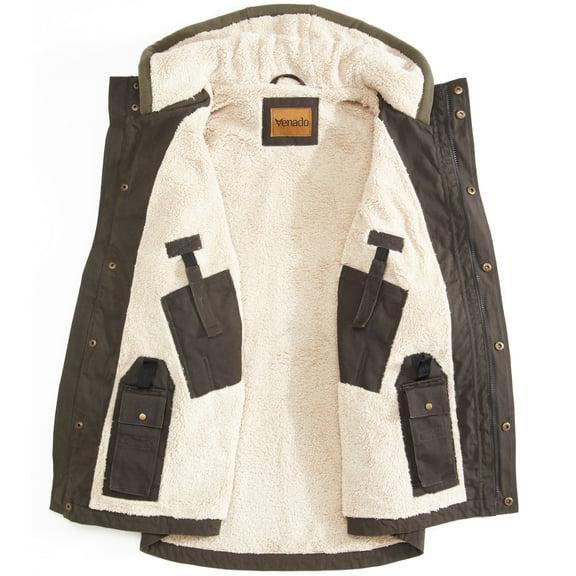 Venado Yukon Chore – Hooded for Men with Berber Lining - Uliity Pockets