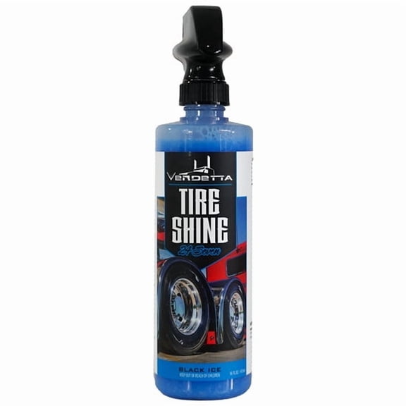 Vendetta 24 Seven Premium Tire Shine- Black Ice Scent- 16 Oz