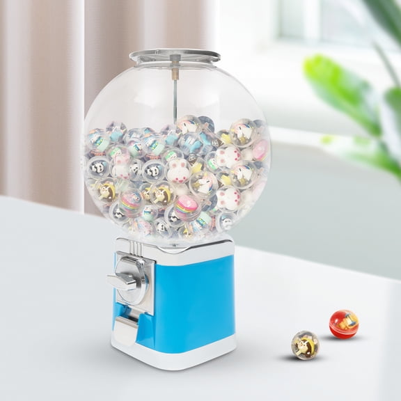 Vending Machine, 1.26in Ball Bulk Vending Machine w/key Classic Bubble Capsule Toys Dispenser Vending Machine ( Sky Blue)