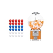 Vending Machine, 9.8Inch Ball Bulk Vending Machine with Key & 120 Empty Capsules, Classic Bubble Capsule Toys Dispenser, Commercial Candy Gumball Machine, Perfect for Game Stores and Retail Stores