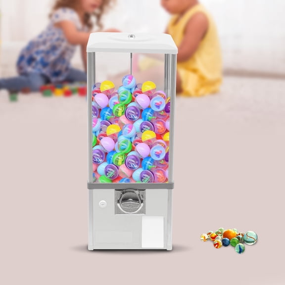Vending Machine Capsule Candy Gumball Machine Bouncy Balls Dispenser Prize Machine White
