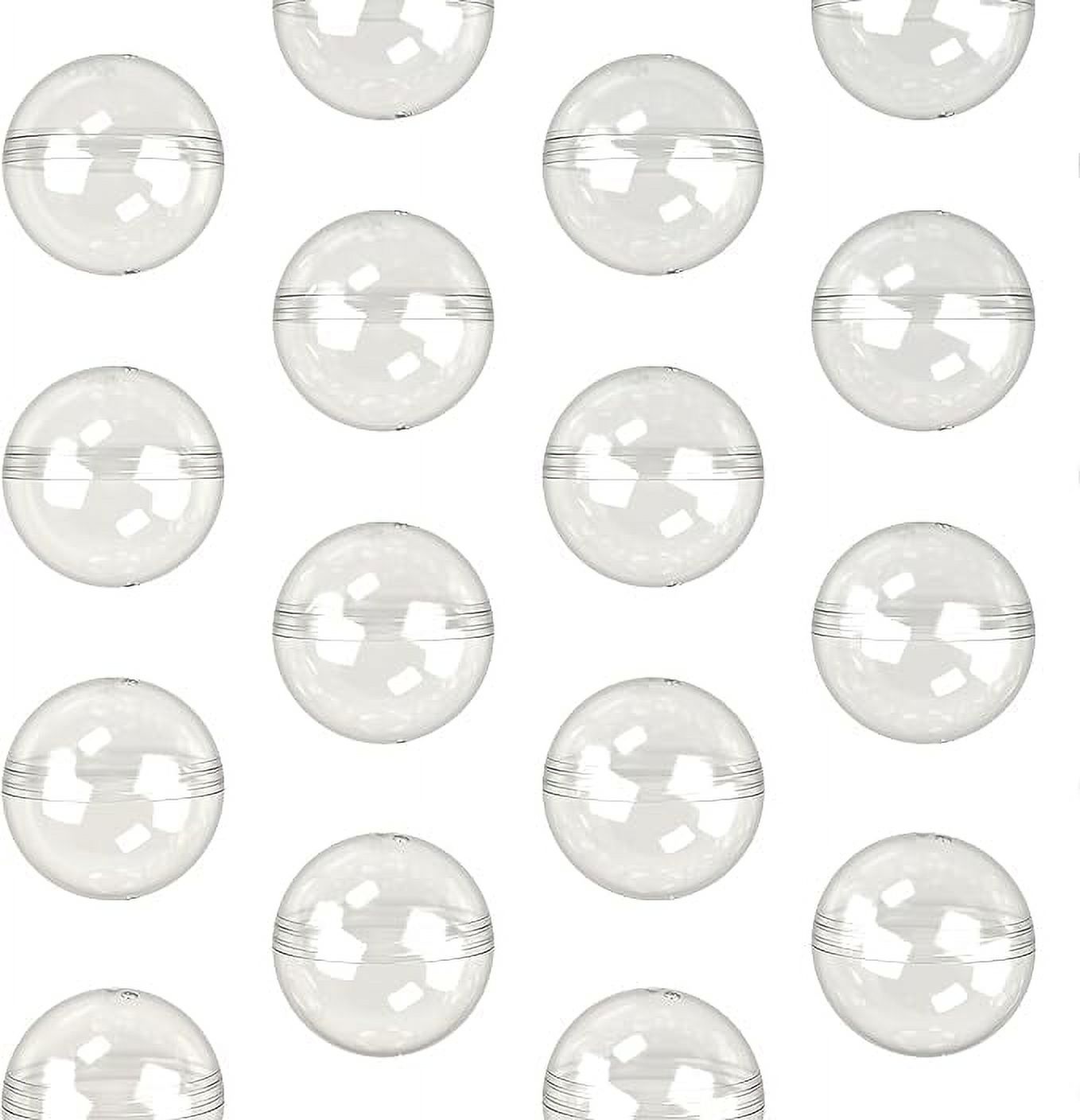 Vending Machine Capsules - 100 Pcs Toy Capsules - Clear 1.26 Inches Round Plastic Capsules - Prize Container Vending Capsule - Plastic Party Favor Containers