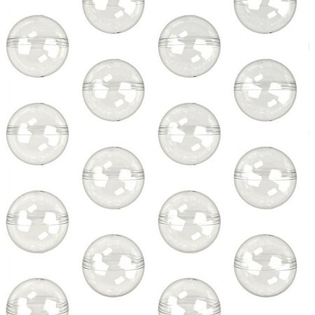 Vending Machine Capsules - 100 Pcs Toy Capsules - Clear 1.26 Inches Round Plastic Capsules - Prize Container Vending Capsule - Plastic Party Favor Containers