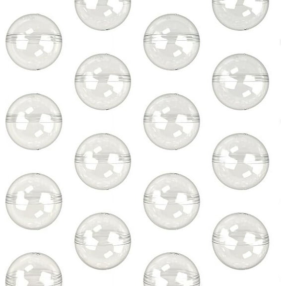 Vending Machine Capsules - 100 Pcs Toy Capsules - Clear 1.26 Inches Round Plastic Capsules - Prize Container Vending Capsule - Plastic Party Favor Containers