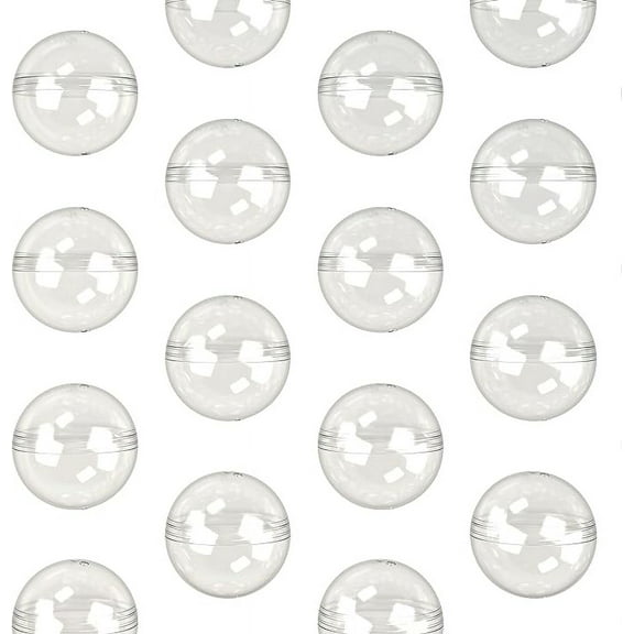 Vending Machine Capsules - 50 Pcs Toy Capsules - Clear 1.26 Inches Round Plastic Capsules - Prize Container Vending Capsule - Plastic Party Favor Containers