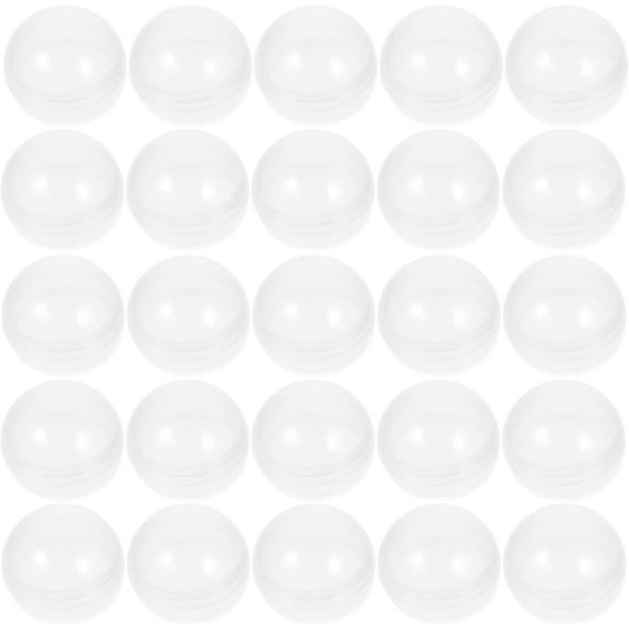 Vending Machine Capsules -Happon 100 Pcs Toy Capsules - Clear 1.1Inches Round Plastic Capsules - Prize Container Vending Capsule - Plastic Party Favor Containers