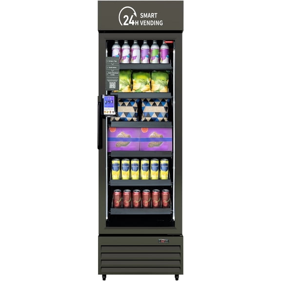 HAHA Commercial Vending Machine, 252-Bottle Capacity for Snacks and Drinks