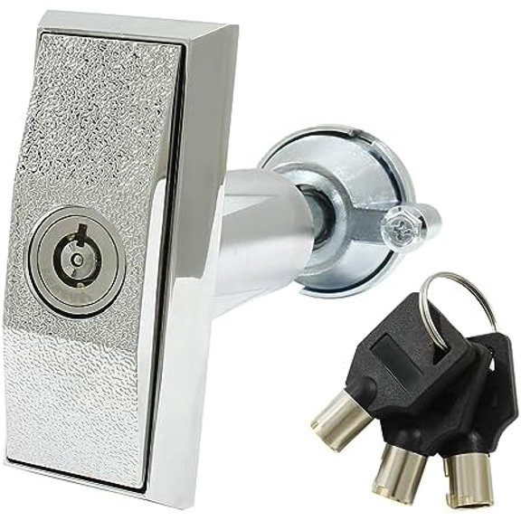 Vending Machine Lock with T-Handle with Keys for Candy Snack Machine (Keyed Different)