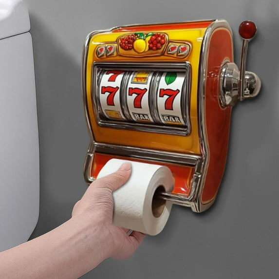 Vending Machine Style Toilet Paper Rack - Novelty Space-Saving Bathroom Tissue Dispenser for Home, Office, RV & Small Spaces, Easy-Install Durable Storage Accessory, Year of The Horse, 11.81in